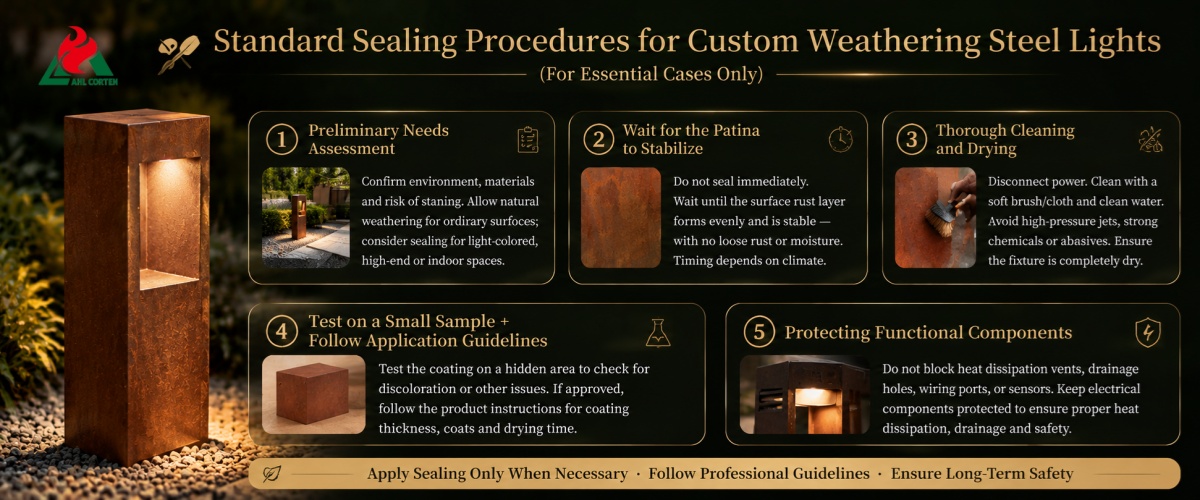 Simple Daily Maintenance Guide for Rustic Corten Outdoor Lighting